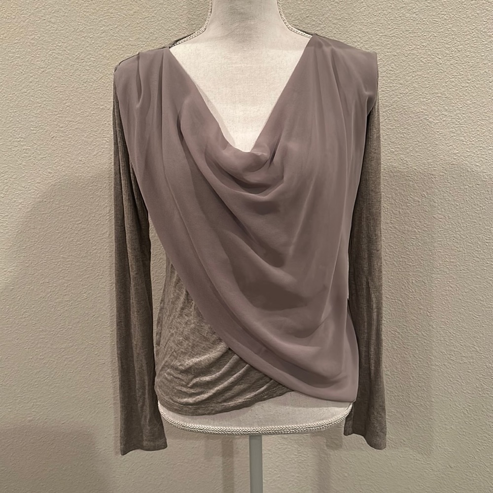 Velvet Criss Cross Longsleeve Top